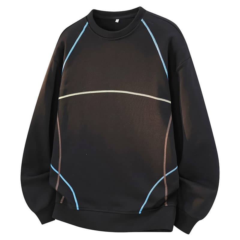 【Plus Size Hoodie M-8XL】2026 New Arrival Printed Hoodie for Men with 3D Line Design, Loose Fit, Autumn
