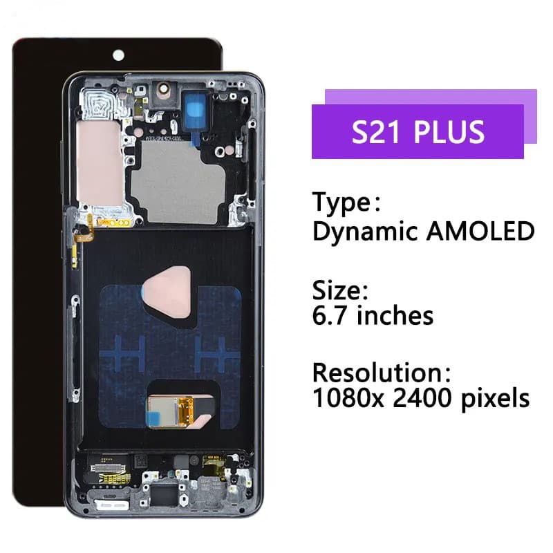 For Samsung Galaxy S21 PLUS Screen Assembly, Mobile Phone Display, LCD Inner and Outer Screen