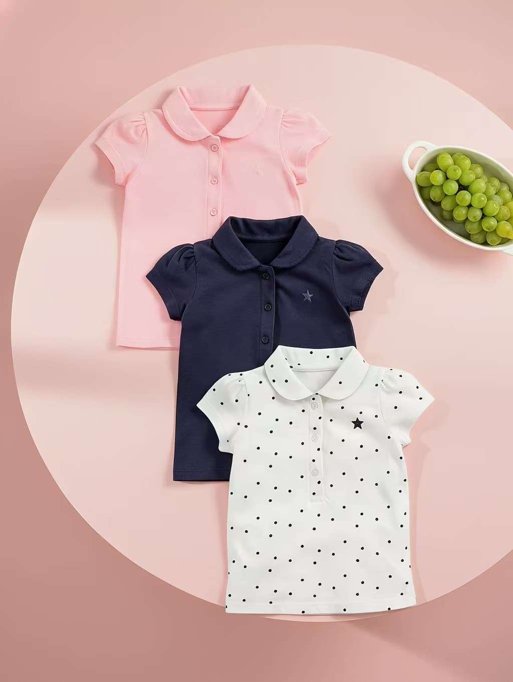 Children's T-shirt Children's clothing wholesale 2026 summer children's top lapel pure cotton children's T-shirt cross-border wholesale