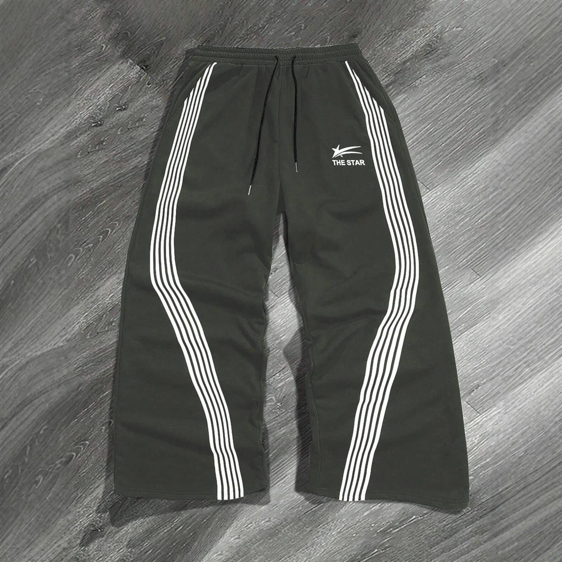 Striped Print Jogger Pants, Casual Fall Style, Men's Streetwear Versatile Loose-Fit Long Pants