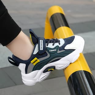 Cross-border Trade Boys' Shoes Spring Autumn Leather Waterproof Children's Sports Shoes 6-12 Years Old Boys' Running Shoes