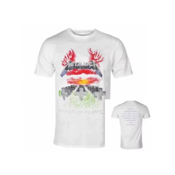Metallica retro justice heavy metal rock band summer casual T-shirt for men and women