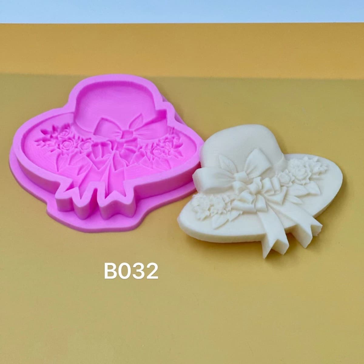 Bow hat fondant chocolate silicone mold plaster glue baking cake mold