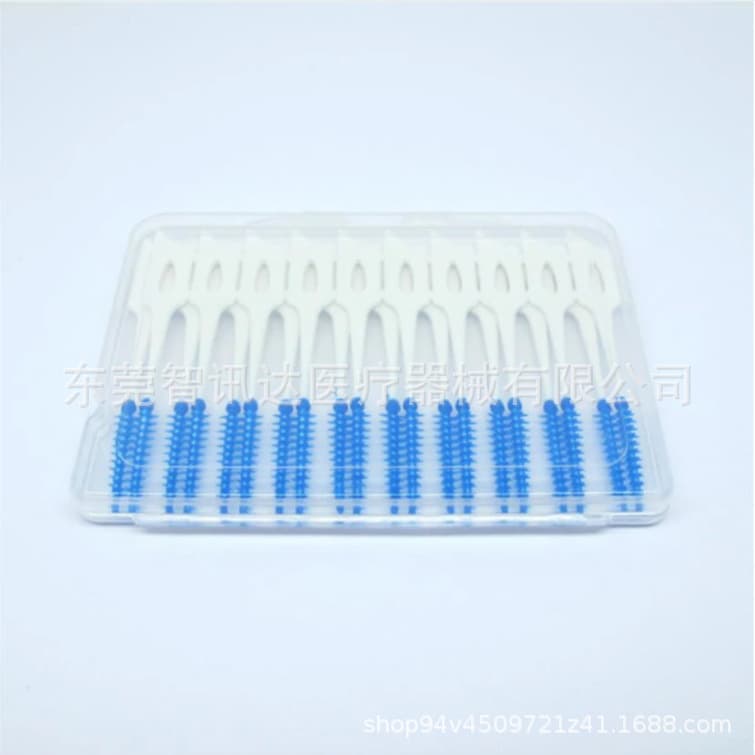 40-piece interdental brush, toothpick, interdental cleaning brush, bracket cleaning brush, after-meal residue cleaning tool