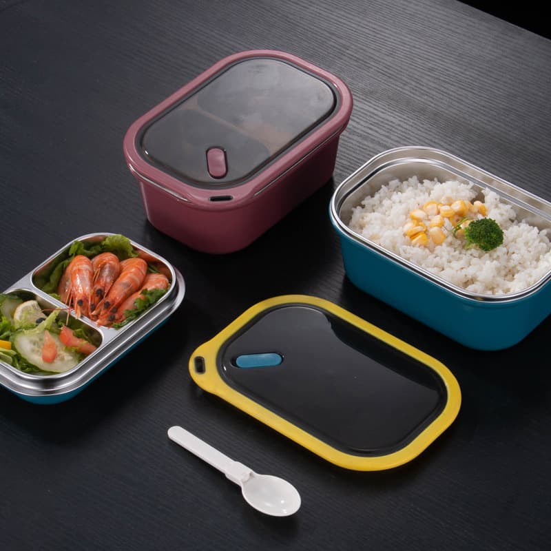 Household Large Capacity Sealed Lunch Box Student Thermal Insulation Lunch Box 304 Stainless Steel Lunch Box Convenient Crate Lunch Box