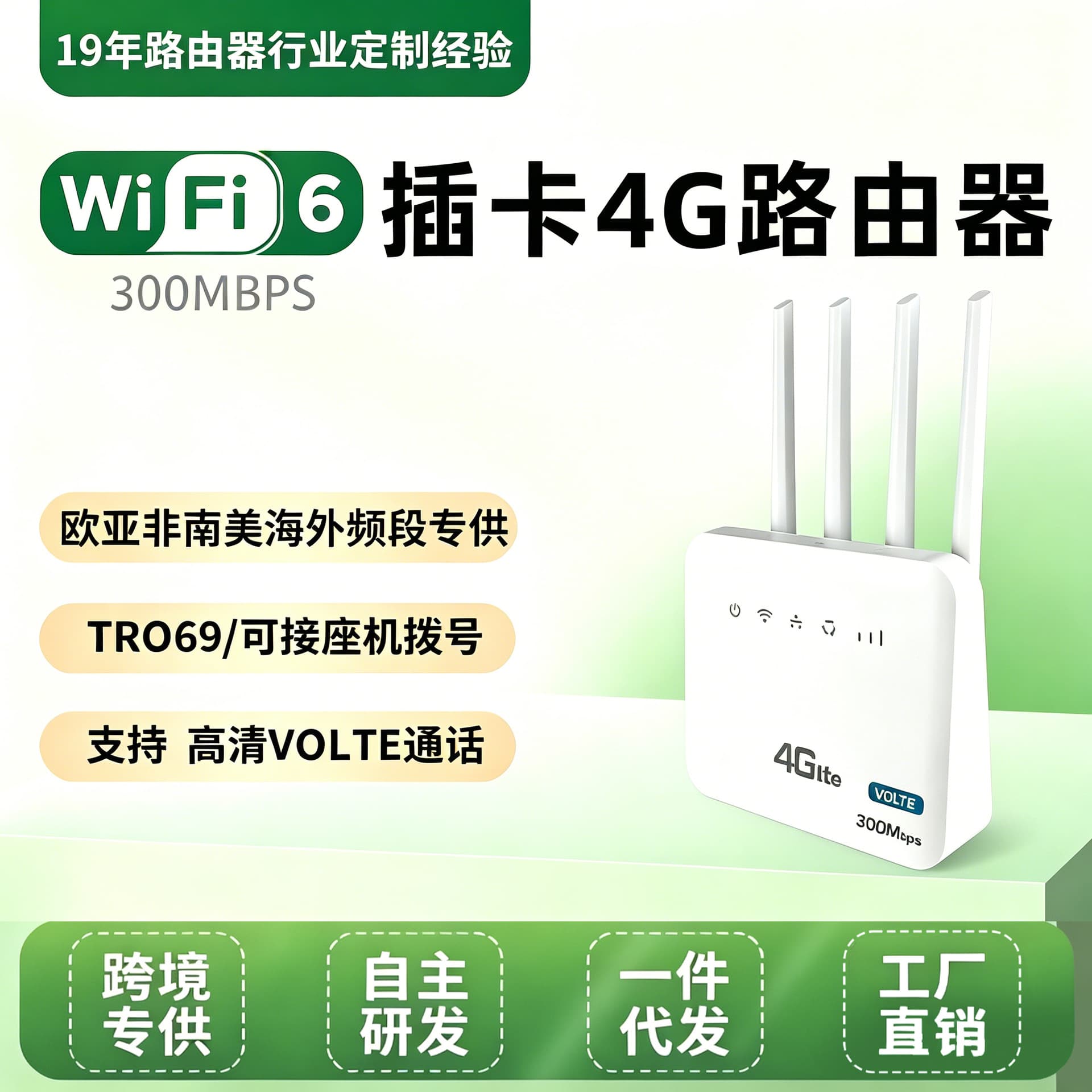 4G card router home wireless portable wifi6 high-speed whole house coverage through the wall king cpeWiFi6