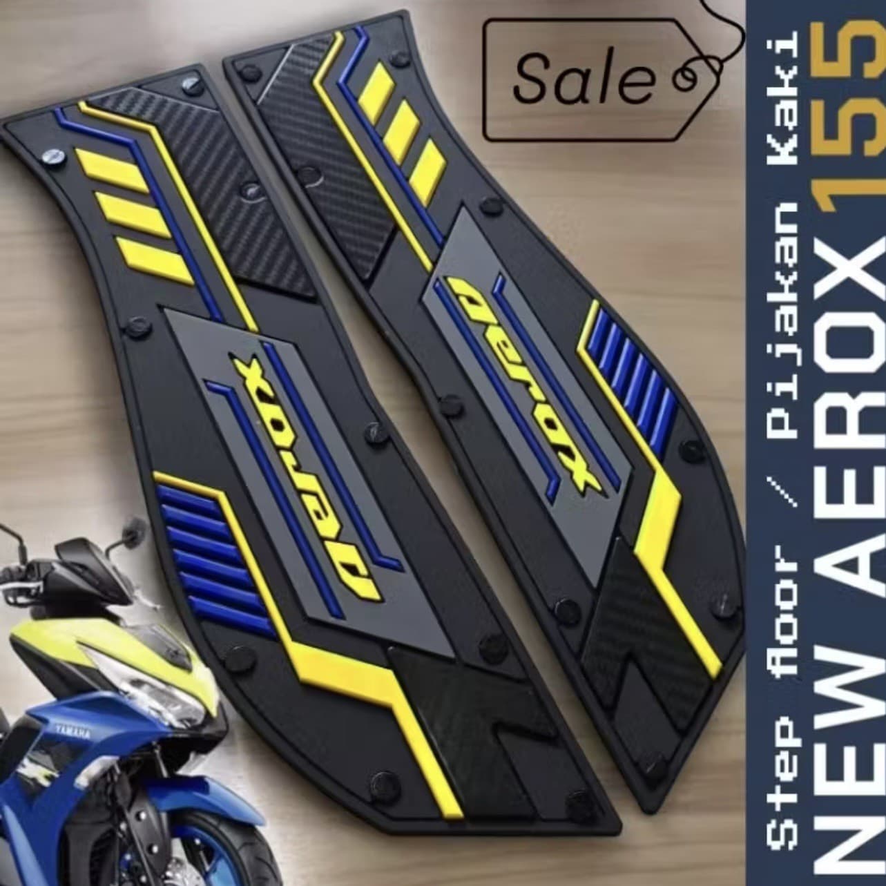 Suitable for Yamaha NVX/AEROX155 V2 modified foot pedal rubber anti-slip and anti-fall decorative foot pad accessories