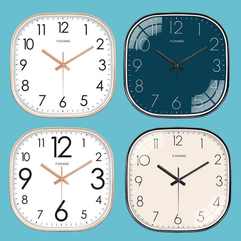 [12-inch 30cm] Nordic Style Wall Clock for Home Living Room - Simple and Modern Creative Silent Quartz Clock