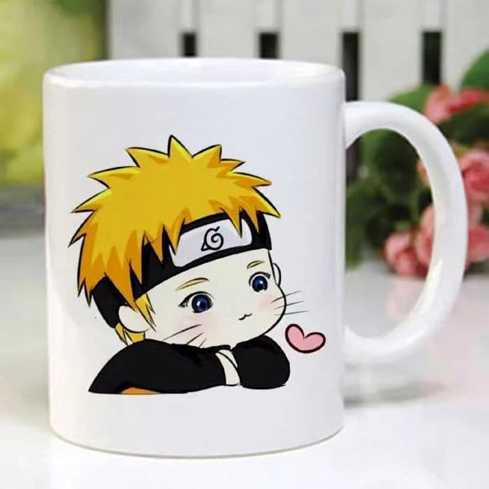 Naruto Anime Water Cup - Naruto, Sasuke, Kakashi Coffee Cup, Milk Cup, Ceramic Anime Mug