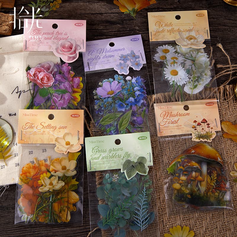 Must-have hot-selling item: High-value decorative sticker pack made of PET and washi paper, source factory, in stock.