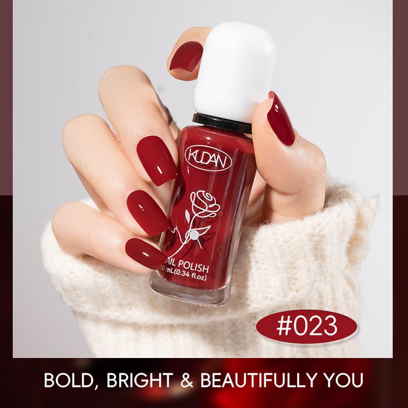 English KUDAN/Cool Danhuayu nail polish 10ml water-based no-bake tear-off nail polish long-lasting, quick-drying and peelable