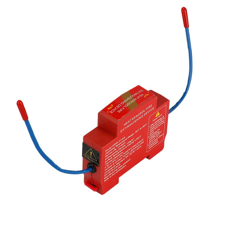 Aerosol Fire Extinguisher for Electrical Cabinets, Snap-on Rail-Mounted Automatic Fire Suppression Device