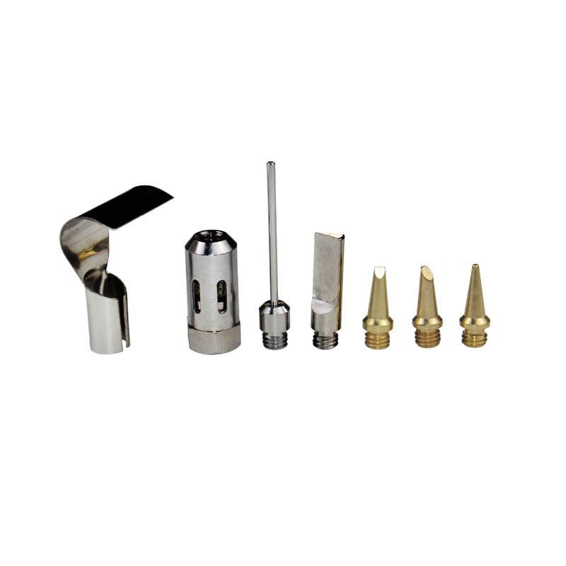 Gas soldering iron accessories, pointed blade, heating head