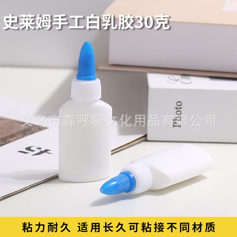 Slime Handcraft White Glue 30g, Children DIY Student Model Material Woodworking High Viscosity White Glue