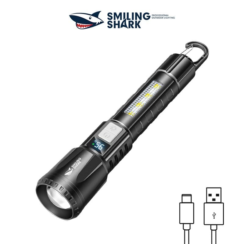 New Cross-Border Multi-Function Lighting Flashlight with Hoo
