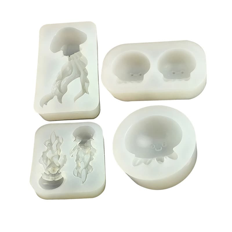 Cartoon Jellyfish Shaped Baby Jellyfish Silicone Mold DIY Plaster Resin Aromatherapy Plaster Handmade Soap Squishy Toy