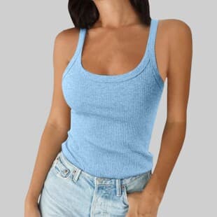 Cross-border European and American Women's Camisole Top Summer Outerwear Pullover Inner Layer Sports Streetwear Amazon Women's Clothing