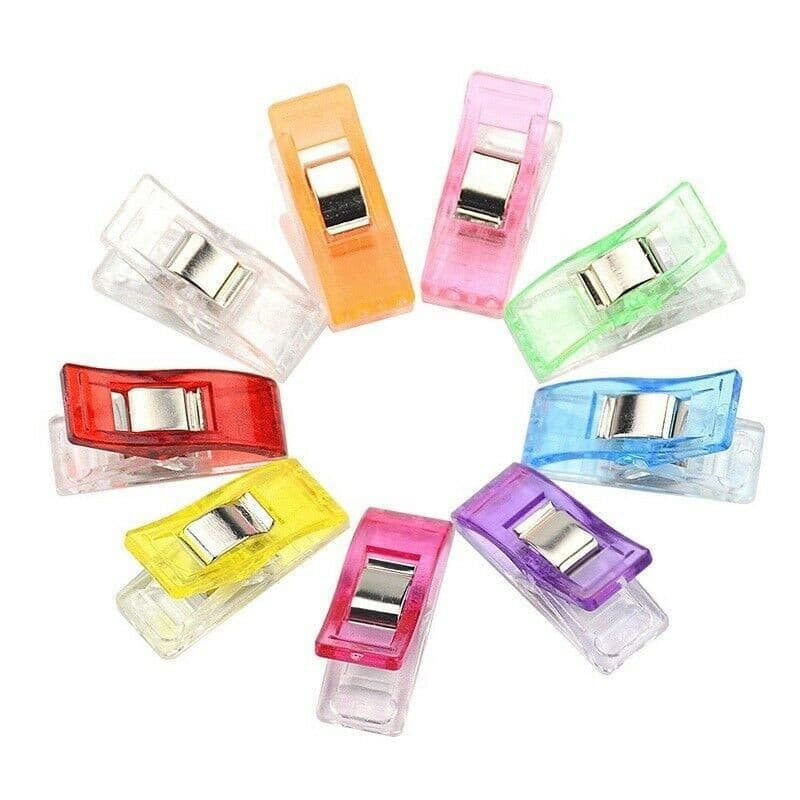Cross-border White Strong Transparent Mini Cute Edge Patchwork Plastic Axe Scale Sewing Small Clips