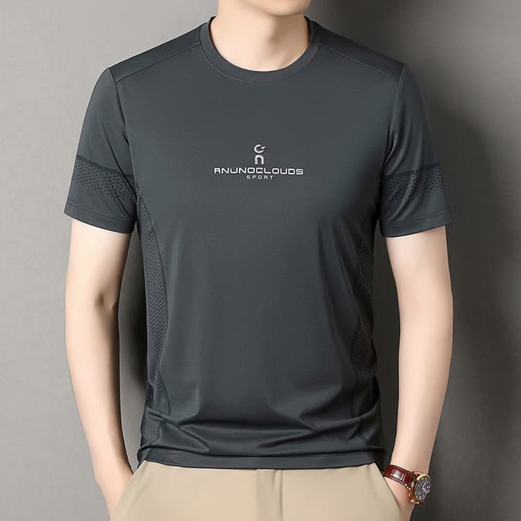 Short-sleeved t-shirt for men, summer new trend, loose and handsome, half-sleeved t-shirt, round neck top, men's one-piece drop shipping