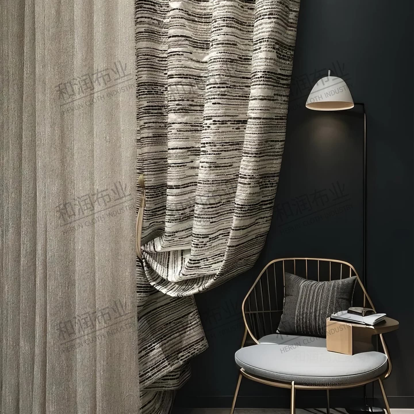 Simple Light Luxury Linen Modern High-end Sheer Curtains Light Filtering Not See-Through Nordic Living Room Bedroom Gauze Curtains