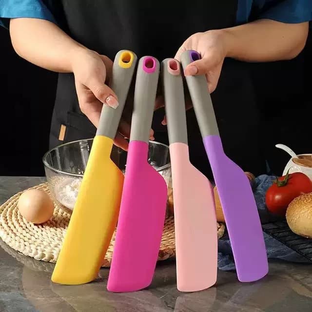 Spot Wholesale All-In-One Silicone Spatula Baking Cake Cream Silicone Spatula Household Salad Jam Mixing Knife