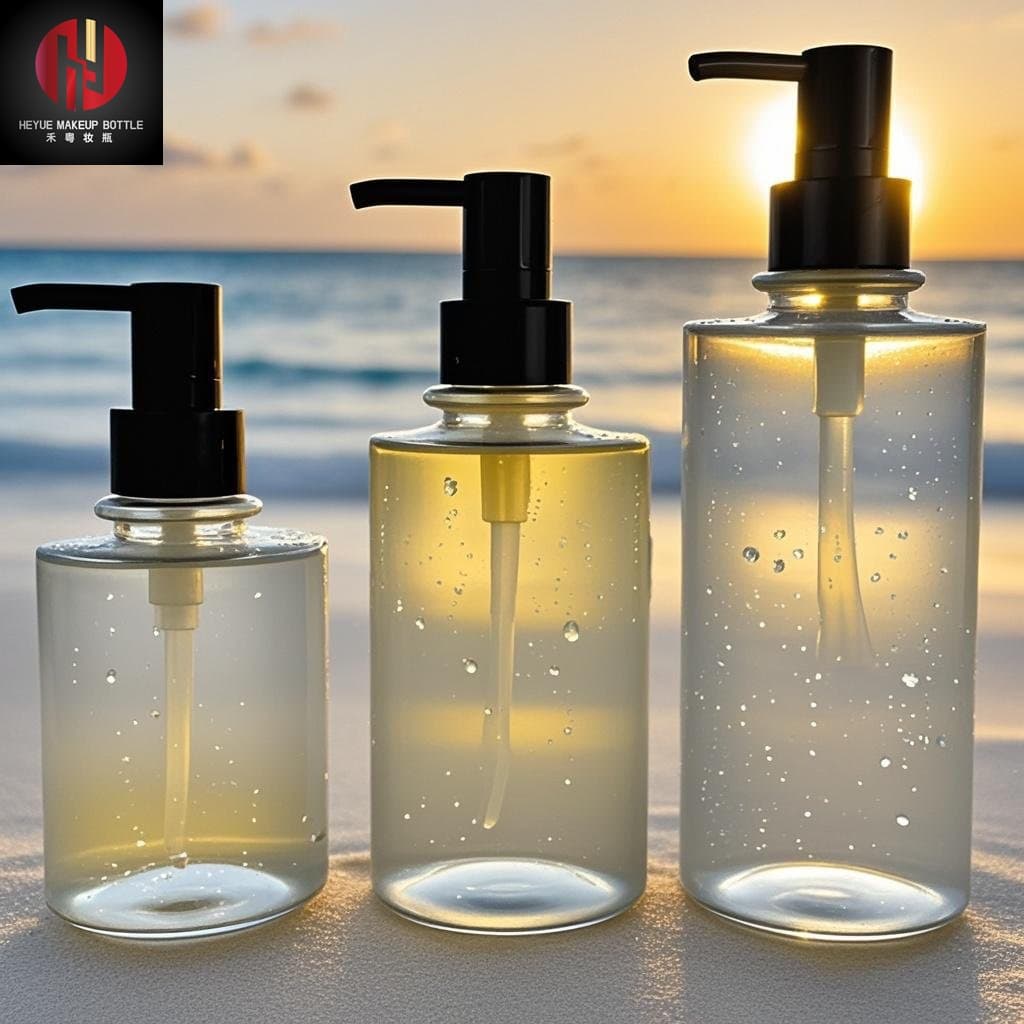Factory custom 300/400/500ml PET plastic bottles premium feel shampoo/body wash/body lotion containers