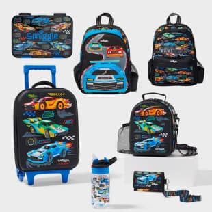 Australian Smiggle School Backpack Cartoon Design Shoulder Bag Kindergarten Name Card Backpack Trolley Bag