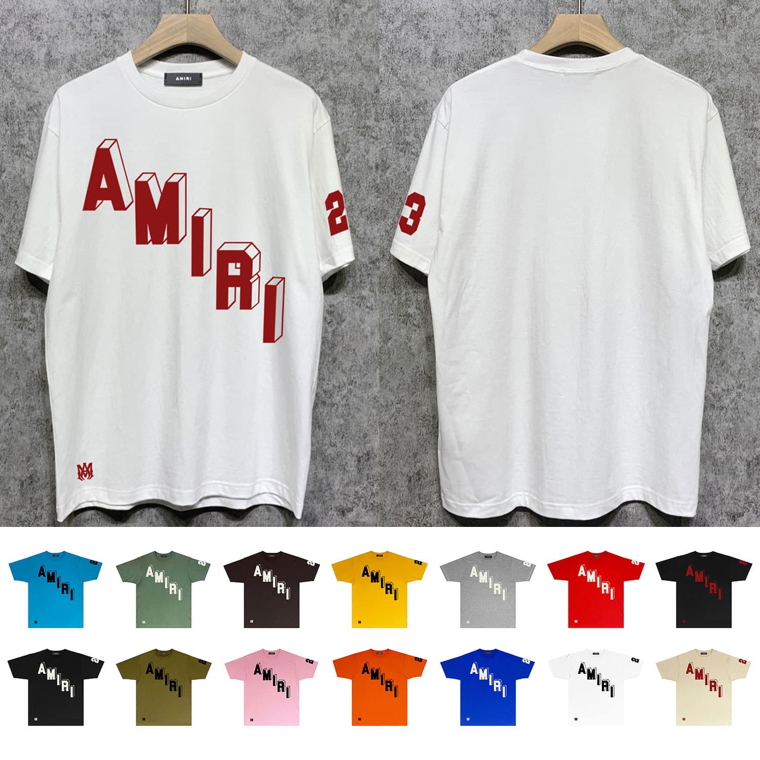 Long-term stock, cross-border European and American trendy brand T-shirt short-sleeve shirt