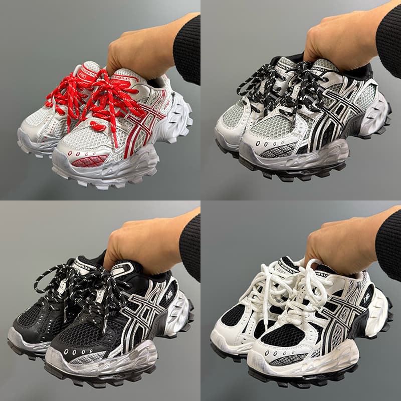 High Version Arthur Kids Shoes Mesh Breathable Casual Dad Sneakers Boys Girls Comfortable Thick Sole Sports Running Shoes