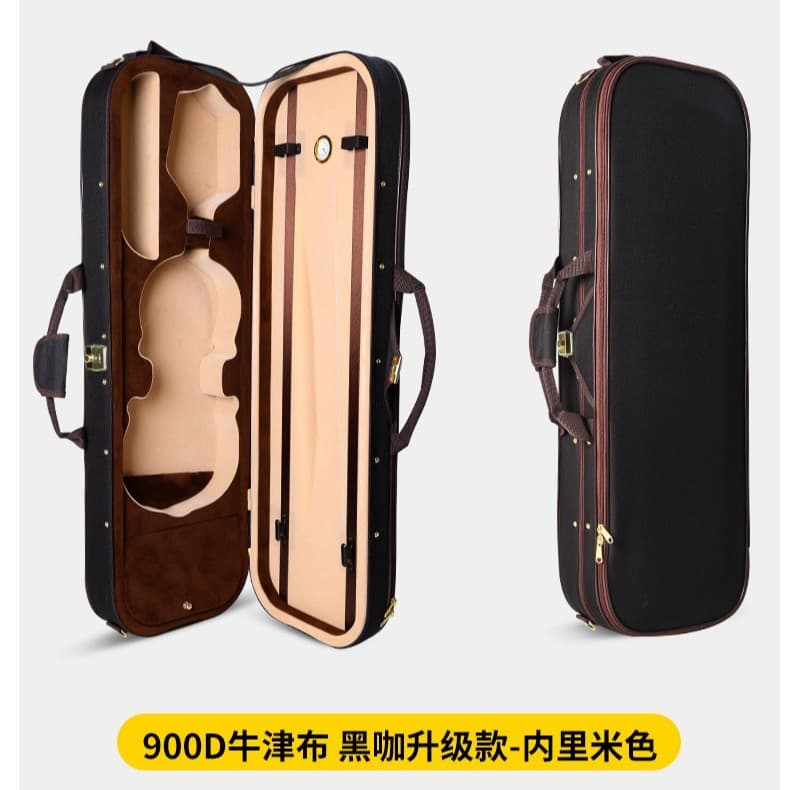 Portable, pressure-resistant, real materials, large space, shock-proof and fall-proof, comprehensive protection, professional Oxford cloth violin case