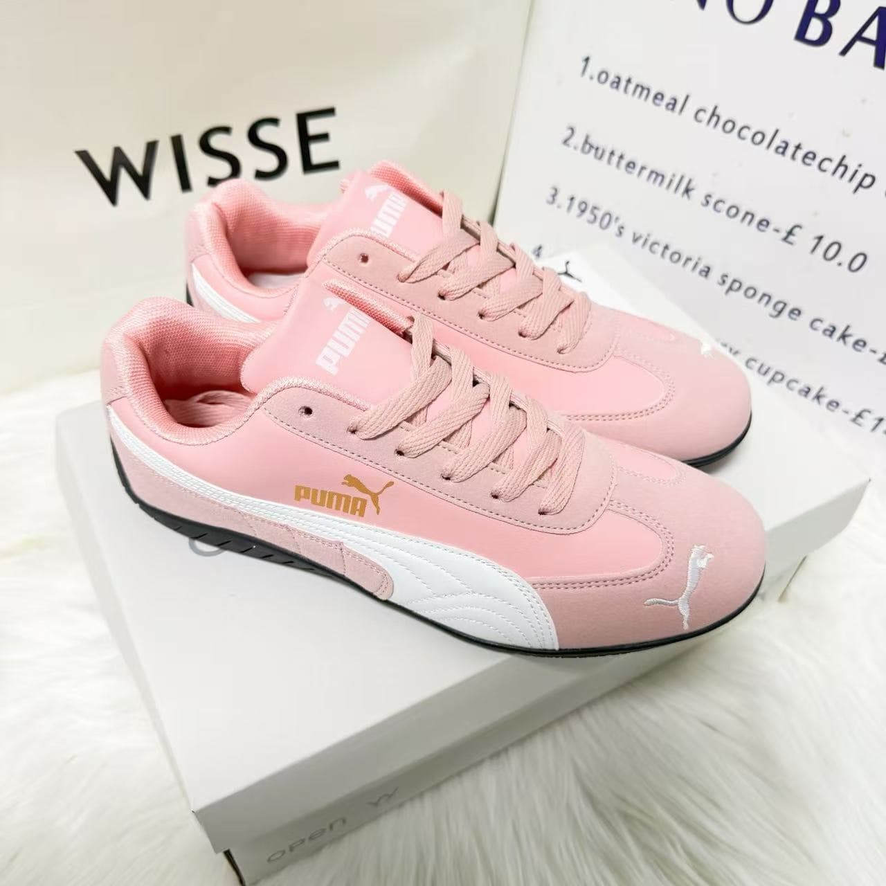 Original Trendy Park Chae-young Same Style PM Racing Shoes Ferrari Low-Top Unisex Casual Versatile Sports Skate Shoes