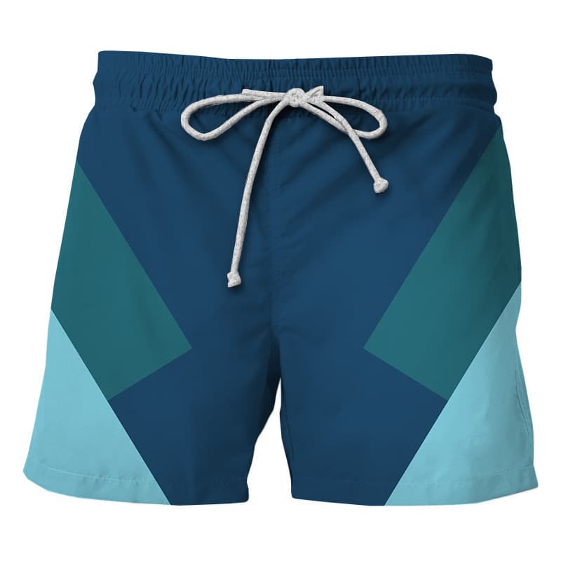 Summer cross-border 2026 new solid color digital printing beach men's casual temperament shorts