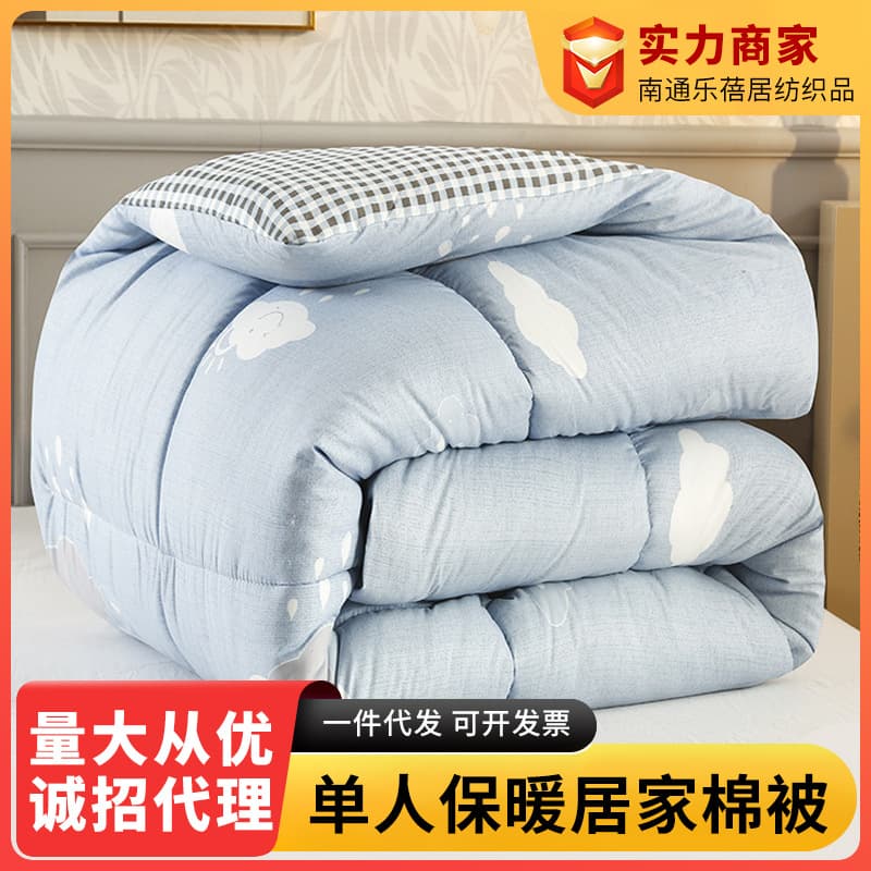 Nantong Home Textiles Winter Quilt Cotton Quilt Household Quilt Core Air Conditioning Quilt Student All-Season Spring and Autumn Quilt Thickened Warm