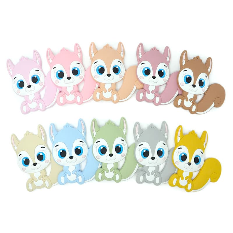 Factory Wholesale Hot Selling New Baby Silicone Teether Animal Chew Toy for Teething