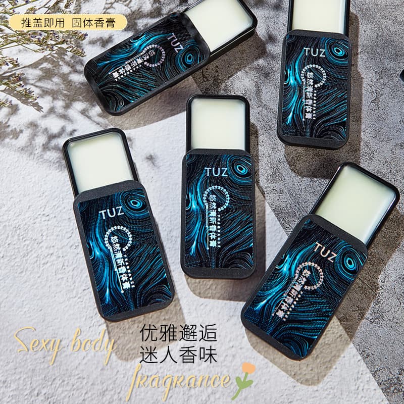TUZ Relaxing Fresh Body Balm: Long-lasting, light, refreshing fragrance; compact and portable solid perfume.