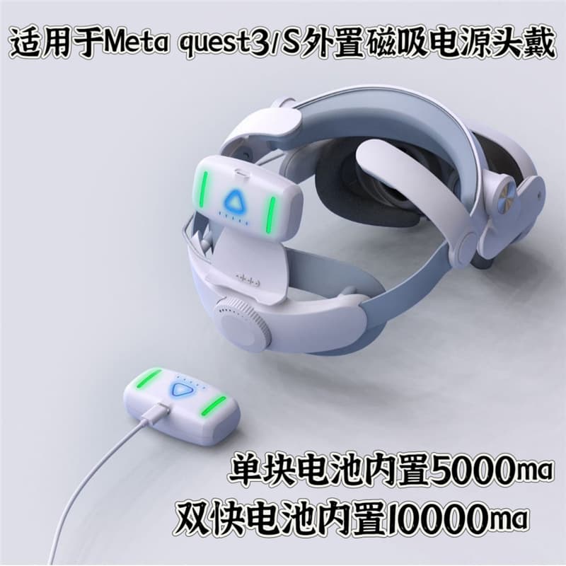 Power Version Headband Battery Edition Suitable for Meta Quest3/S Elite Headset Accessories Headband Quest3 Battery Version