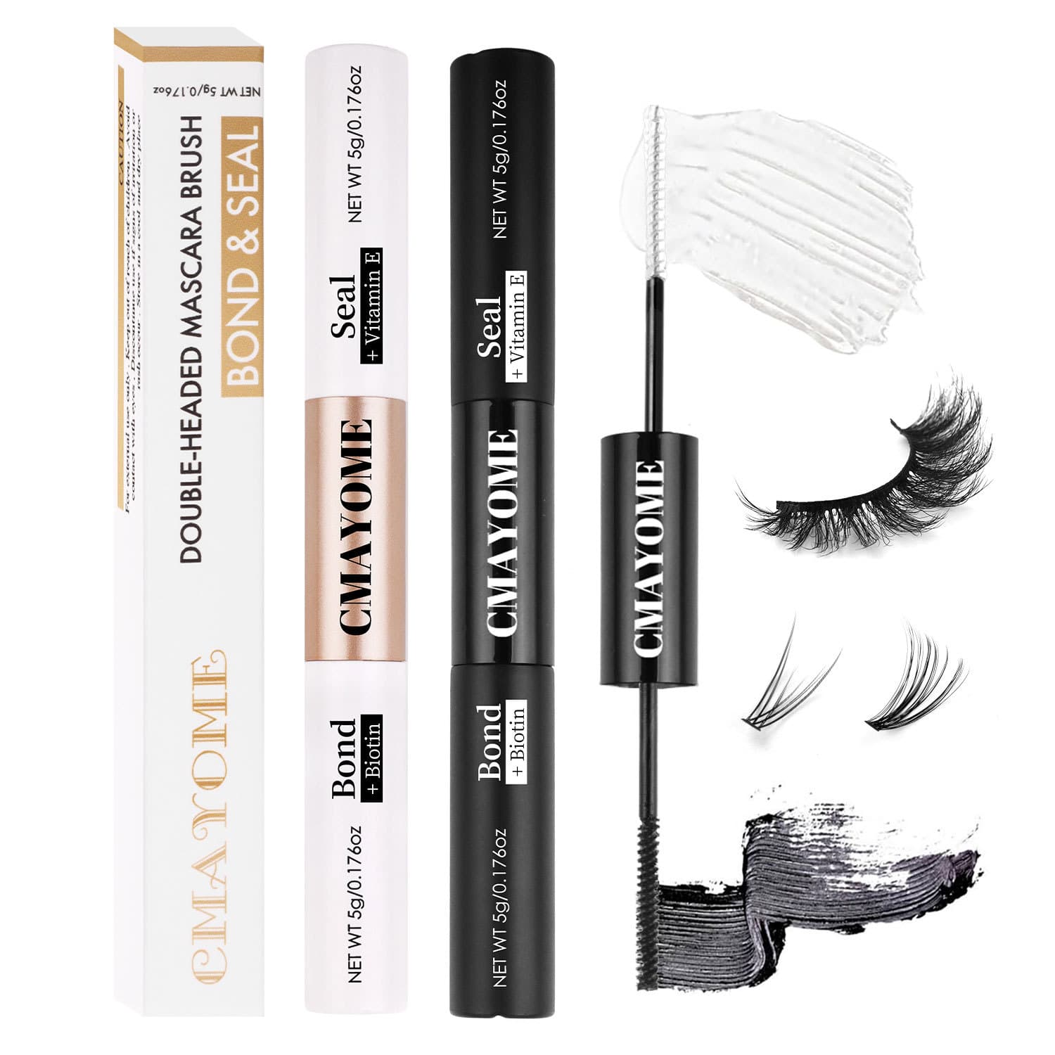 False Eyelash Glue Double-Ended DIY Glue Beauty Tool Cross-Border Trade Self-Lashing Quick-Drying Eyelash Glue