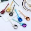 Cross-Border 304 Stainless Steel Spoon, High Appearance Guitar Spoon, Creative Coffee Dessert Spoon, Stirring Spoon, Bass Spoon
