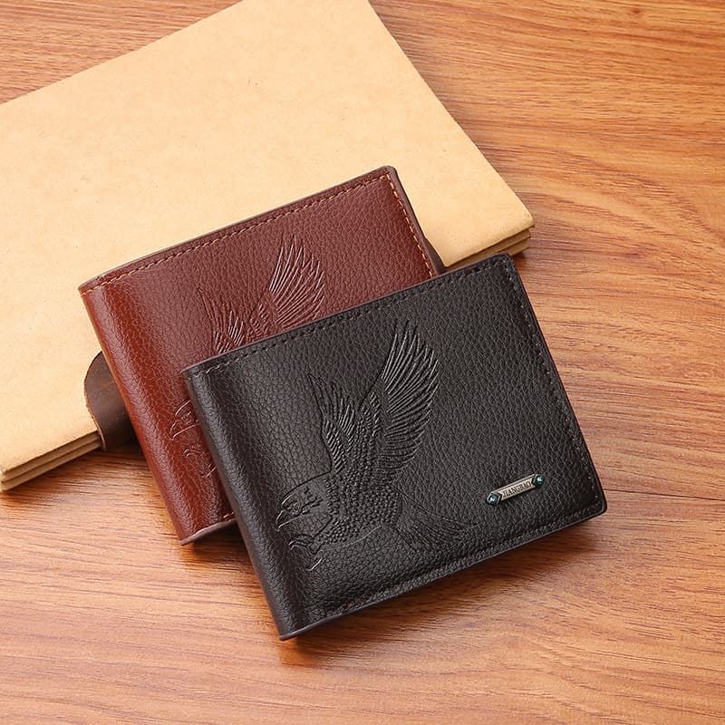 JIANGBAO Factory Direct Supply New Men's Wallet Multi-Card Slot Fashion Business Short Wallet Wholesale Stock