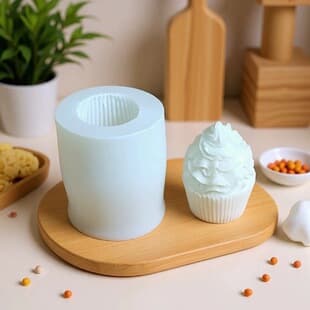 Ice Cream Cone Silicone Mold Ice Tray Handmade Soap Fondant Chocolate Cake Mold Plaster Candle Mold