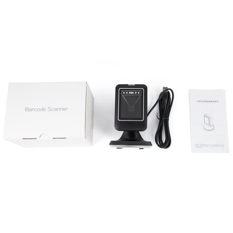 Barcode Scanner DW158 Scanning Platform QR Code Payment Wired Handheld Barcode Scanner Supermarket Cashier Box