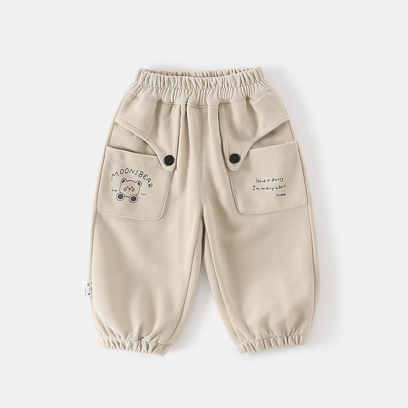 2026 New Style Kids Pants Spring Autumn Fashionable Cute Baby Boys Girls Casual Pants Loose Fit PP Pants