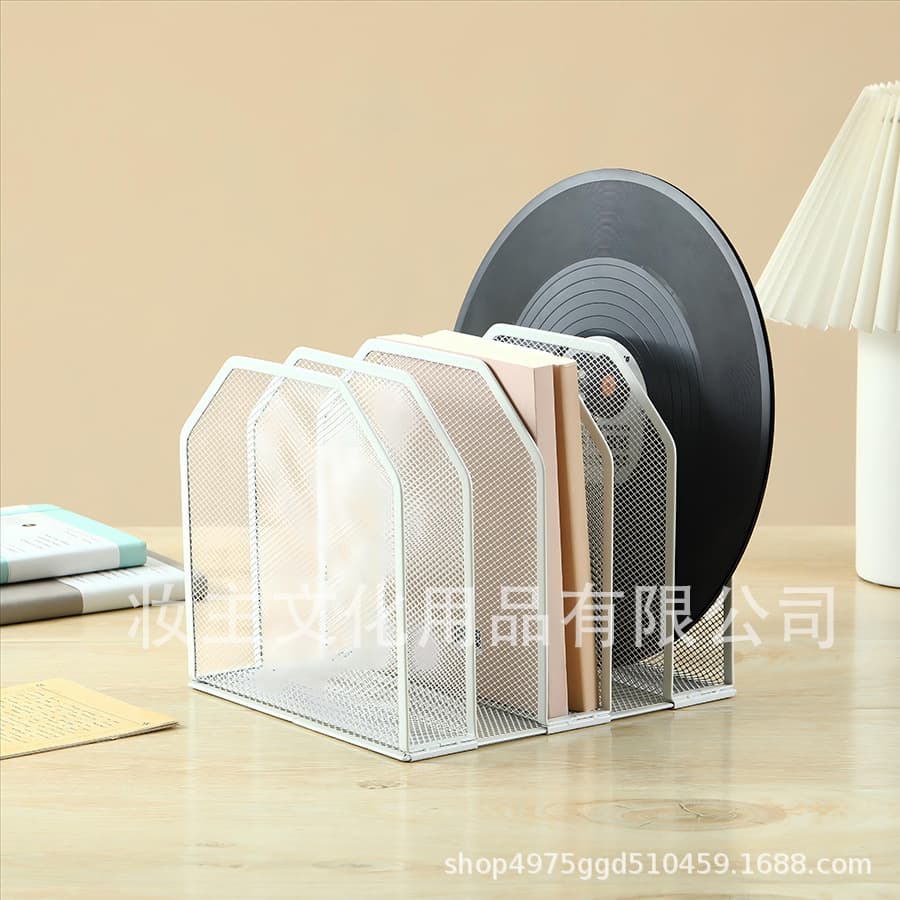 Wholesale Metal File Rack Office Desktop File Management Stand 5-Tier Mesh Iron Detachable Creative