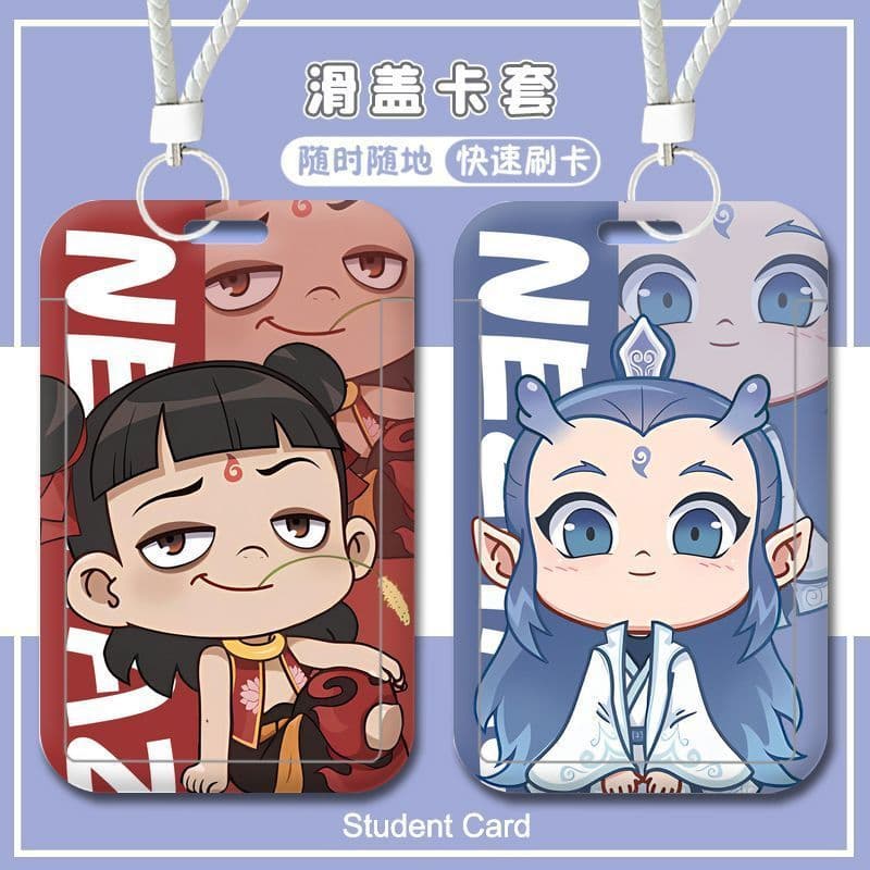 The Devil's Child Stirs the Sea Nezha Ao Bing Fan Art Subway Card Meal Card Ou Bing CP ID Badge Access Card Sliding Hard Case