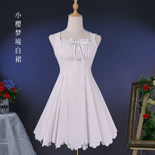 Cardcaptor Sakura Cosplay Costume Sakura Dream White Dress Cosplay Outfit Long Skirt Women