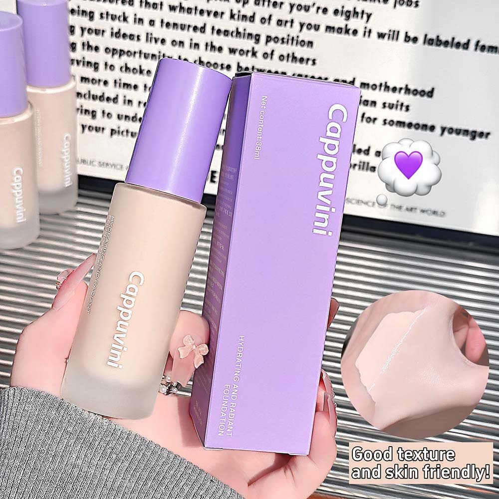 Cross-border CAPPUVINI refreshing and translucent liquid foundation, concealer, melting, moisturizing, clear and transparent, affordable student makeup