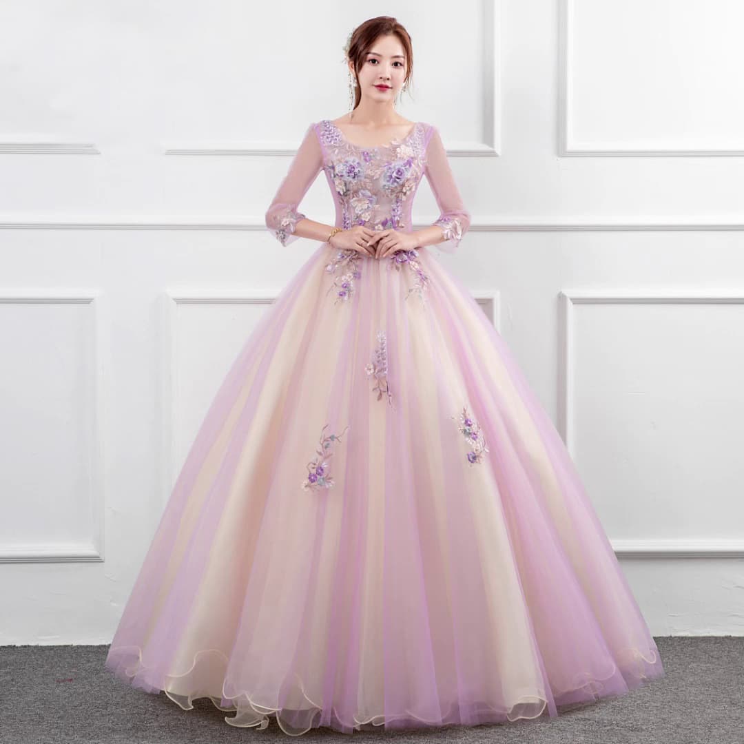 New Annual Gala Solo Performance Dress Elegant and Graceful Studio Color Tulle Singing Host Art Exam Gown Puffy Skirt Summer