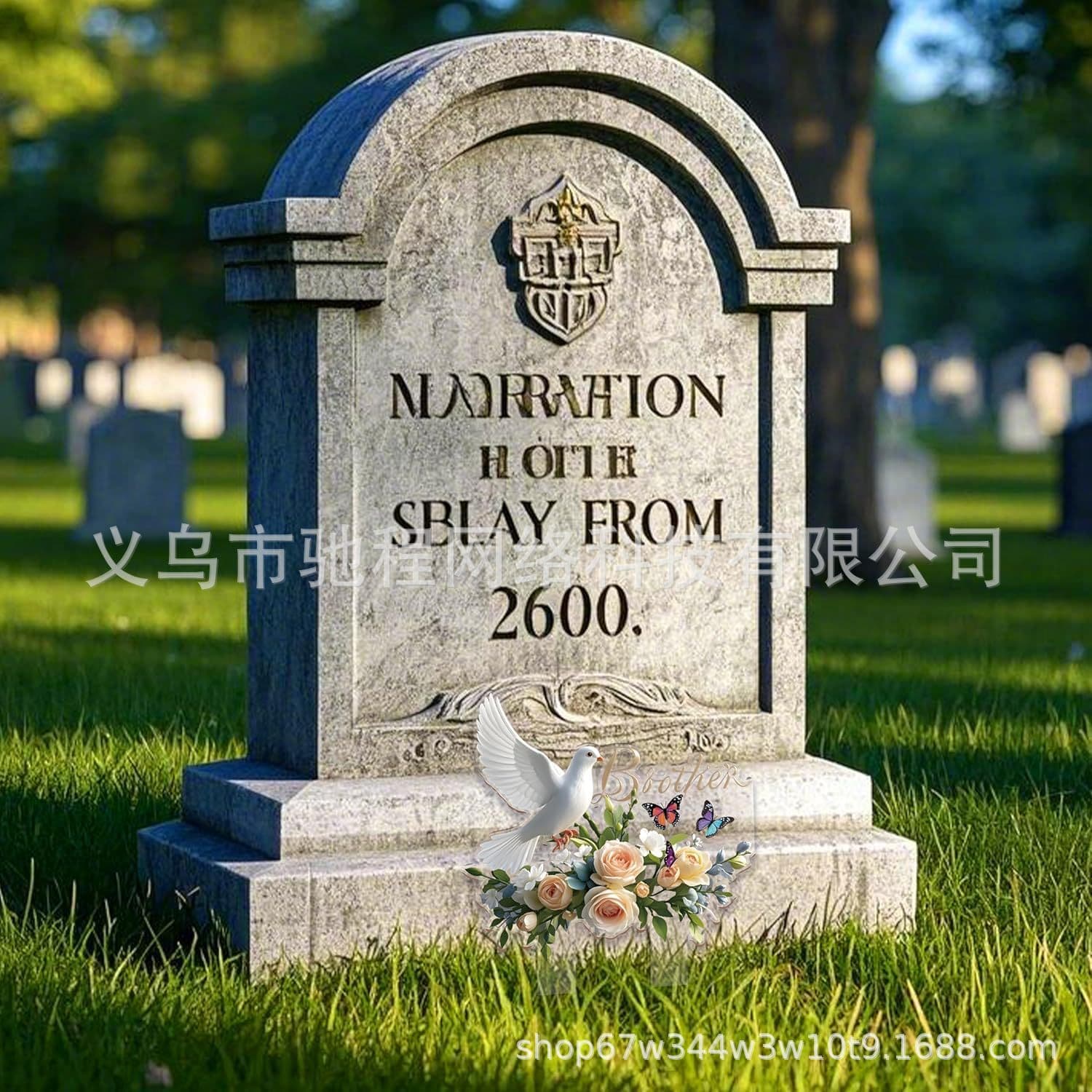 Cemetery Decoration Marker Stand Memorial Day Flower Dove Memorial Stake Grave Acrylic Garden Sign