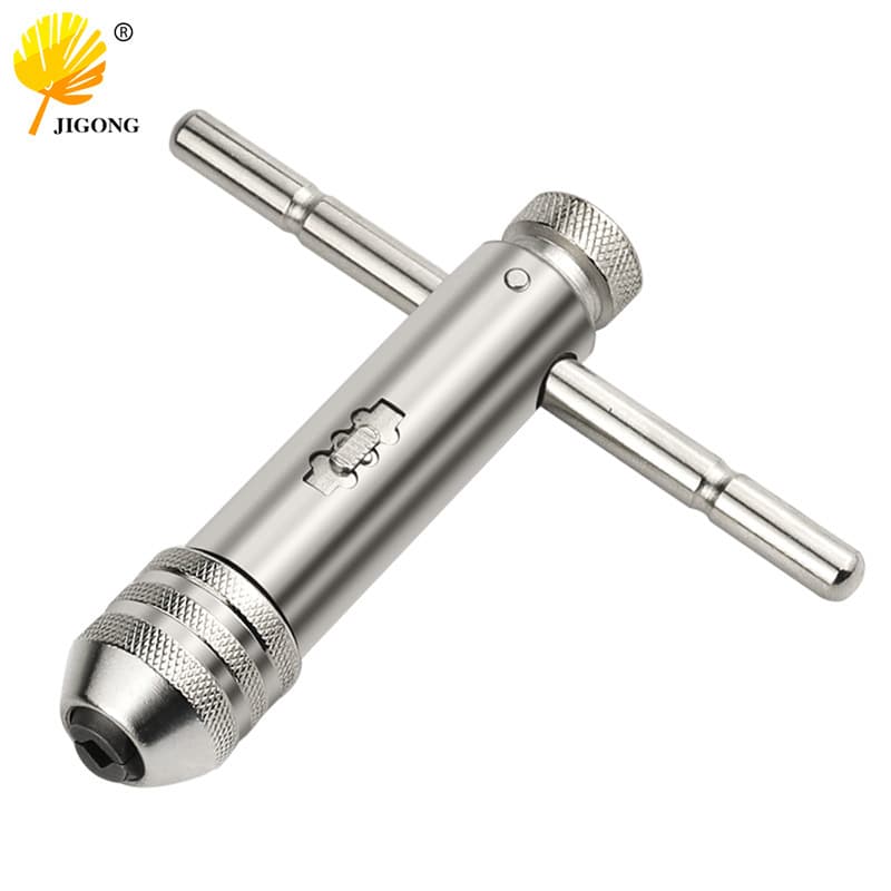 New adjustable ratchet tap wrench for M3-M8, quick ratchet reversible manual threading accessory