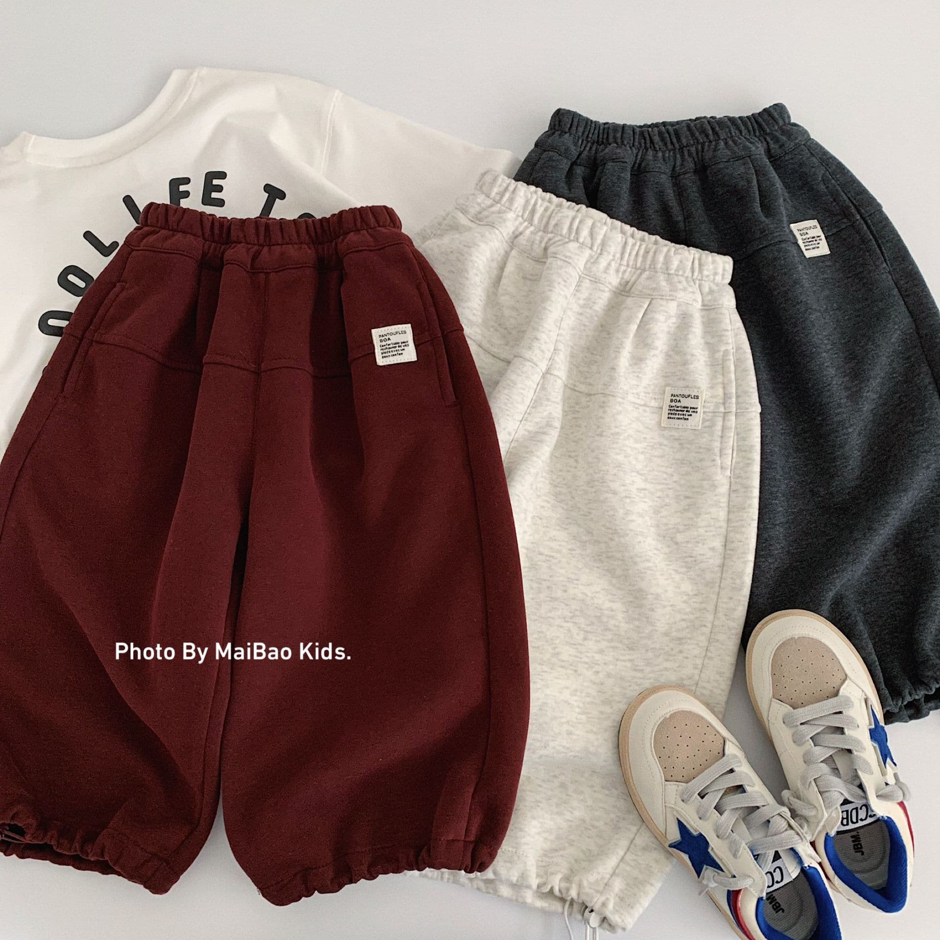 Maibao 2026 New Toddler Pants Wholesale Kids Cuffed Pants Children's Pants New Fall Boys Sports Pants